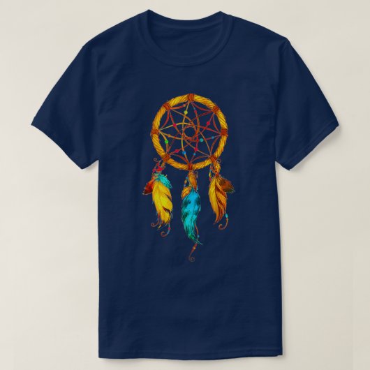 Native American Dreamcatcher Feather T-Shirt (Design vorne)