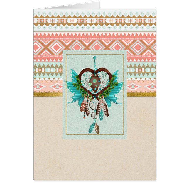 Native American Dreamcatcher Jeden Anlaß Card (Vorne)