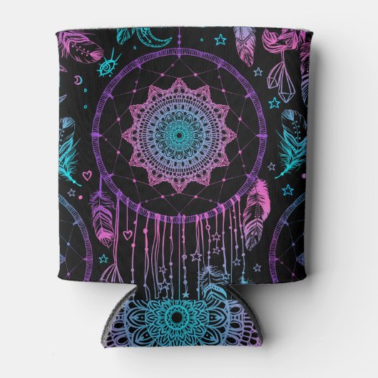 Native American Dreamcatcher Moon Pattern Dosenkühler (Vorderseite)