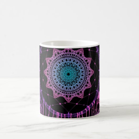 Native American Dreamcatcher Moon Pattern Kaffeetasse (Mittel)