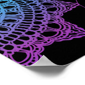 Native American Dreamcatcher Moon Pattern Poster (Ecke)