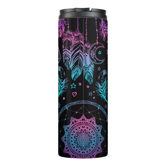 Native American Dreamcatcher Moon Pattern Thermosbecher (Rückseite)