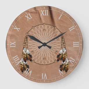 Native American Dreamcatcher Wall Clock Große Wanduhr