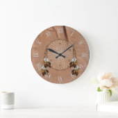 Native American Dreamcatcher Wall Clock Große Wanduhr (Zuhause)