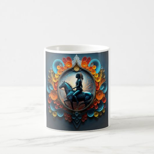"Native American Dreamscape" Kaffeetasse (Mittel)