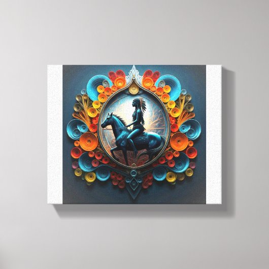 "Native American Dreamscape" Leinwanddruck (Vorderseite)