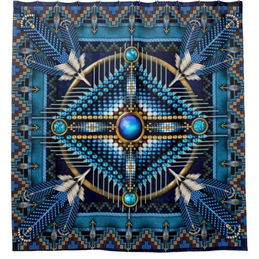 Native American Duschvorhänge Duschvorhang (Vorderseite)