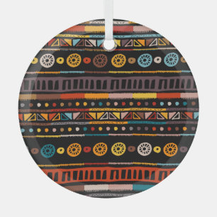 Native American Essenz: Ethnischer Vintage-Stil Ornament Aus Glas