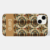 Native American Ethnic Art Tribe Pattern Custom Case-Mate iPhone Hülle (Rückseite (Horizontal))