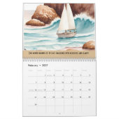 Native American Ethnic Art Tribe Pattern Vintage Kalender (Feb 2027)