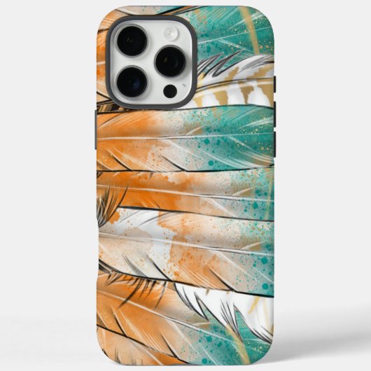 Native American Feather iPhone Case (Rückseite)