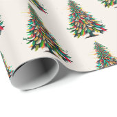 Native American Feder Weihnachtsbaum Geschenkpapier (Rolleneckpunkt)