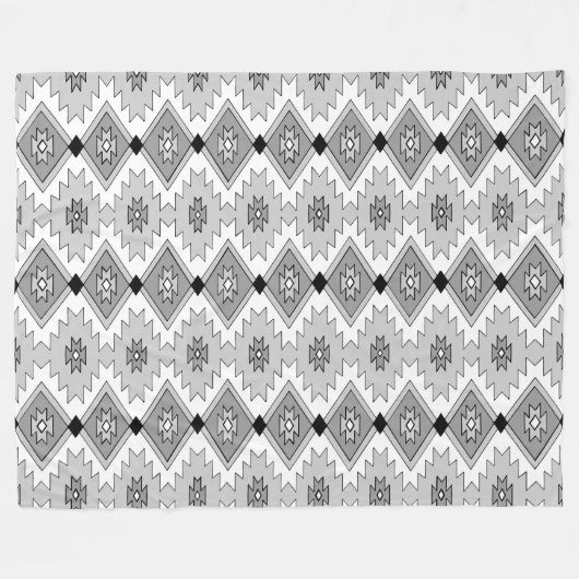 Native American Fleece Blanket (Vorderseite (Horizontal))