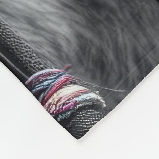 Native American Fox art Fleecedecke (Ecke)