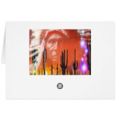 Native American Ghost Dance Grußkarte (Rückseite Horizontal)