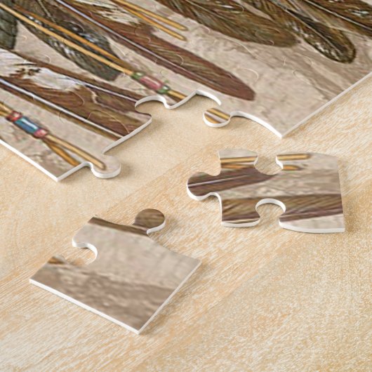 Native American Gray Wolf Puzzle (Seite)