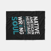 Native American Heritage Suicide Prevention Awaren Fleecedecke (Vorderseite (Horizontal))