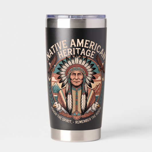 Native american heritage thermobecher (Rückseite)