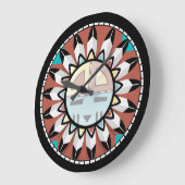 Native American Hopi Abstrakt Clock Design Große Wanduhr (Winkel)