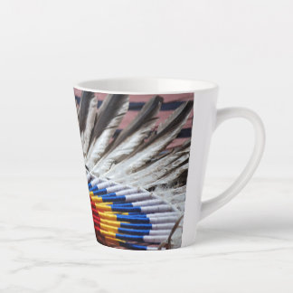 Native American Indian decorated Latte Mug  Milchtasse