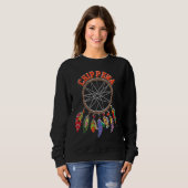 Native american indian dreamcatcher  Feathered Boh Sweatshirt (Vorne ganz)