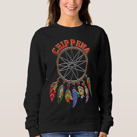 Native american indian dreamcatcher  Feathered Boh Sweatshirt (Vorderseite)