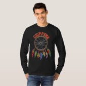 Native american indian dreamcatcher Feathered Boh T-Shirt (Vorne ganz)
