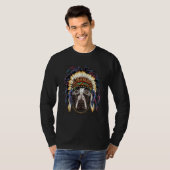 Native American Indian German Shorthaired Pointer T-Shirt (Vorne ganz)
