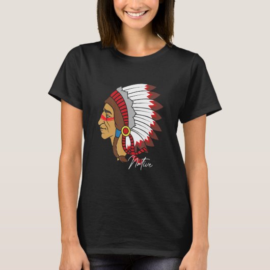 Native American Indian Tribe Warrior Pride T-Shirt (Vorderseite)
