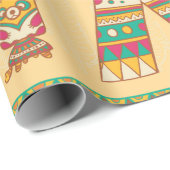 Native American indigenous ornamental seamless pat Geschenkpapier (Rolleneckpunkt)