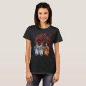 Native American Indigenous Red Hand Indian Blood T T-Shirt (Vorne ganz)