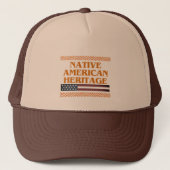 Native American Kulturerbe Trucker-Hut Truckerkappe (Vorderseite)