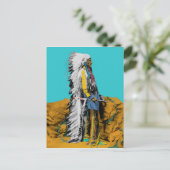 Native American Lakota Sioux Postcard Postkarte (Stehend Vorderseite)