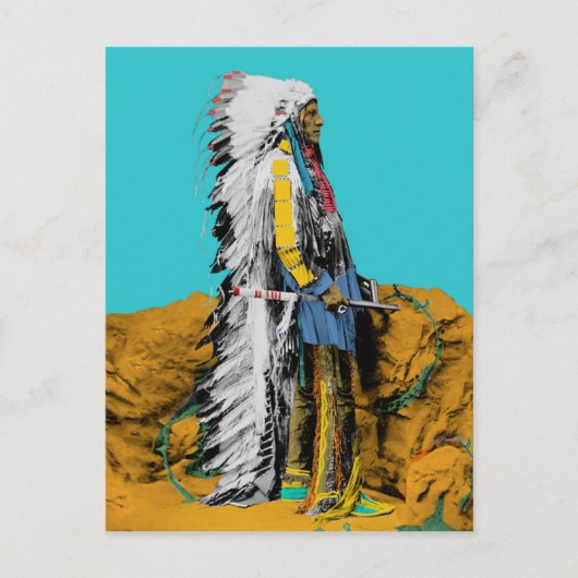 Native American Lakota Sioux Postcard Postkarte (Vorderseite)