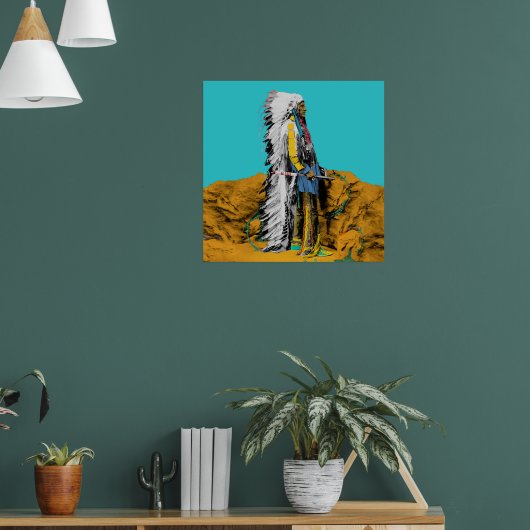 Native American Lakota Sioux Poster (Wohnzimmer 1)