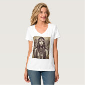 Native American Linework T - Shirt Design (Vorderseite Vollansicht)