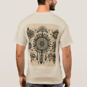 Native American Linework Tattoo T-Shirt (Rückseite)