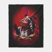 Native American "Medicine Man" Fleecedecke (Vorderseite)