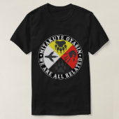 Native American Medicine Wheel, Mitakuye Oyasin T- T-Shirt (Design vorne)