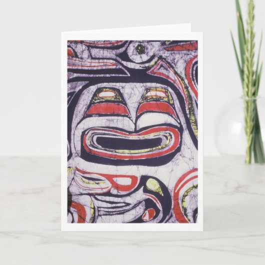 Native American Northwest Coast  Design Karte (Vorderseite)