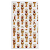 Native American Nutcracker Christmas Gift Bag Kleine Geschenktüte (Rückseite)
