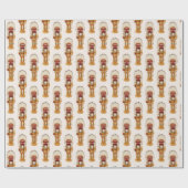 Native American Nutcracker Weihnachten Geschenkpapier (Flach)