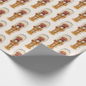 Native American Nutcracker Weihnachten Geschenkpapier (Ecke)