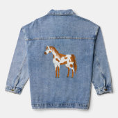 Native American Paint Horse Denim Jacket Jeansjacke (Rückseite)