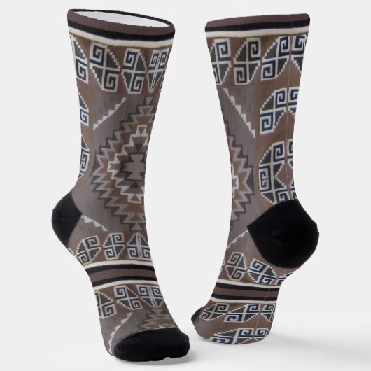 Native American Pattern Crew Socks Socken (Gewinkelt)