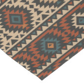 Native American Pattern Diamonds Triangles Zigzags Mittelgroßer Tischläufer (Ecke)