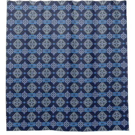 Native American Pattern Duschvorhang (Vorderseite)
