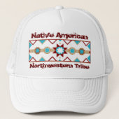 Native American Pattern Hat Truckerkappe (Vorderseite)