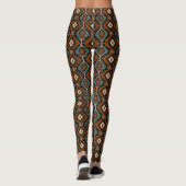 Native American Pattern Indian Culture Boho Style Leggings (Rückseite)