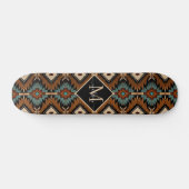 Native American Pattern Indian Culture Boho Style Skateboard (Horizontal)